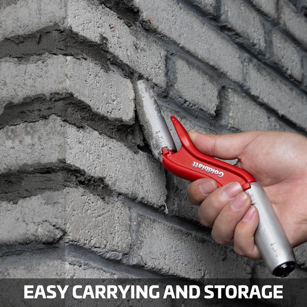 Goldblatt RED Masonry Brick Jointer Tool 1/2" 5/" 3/4" 7/8" 4Size Barrel Jointer