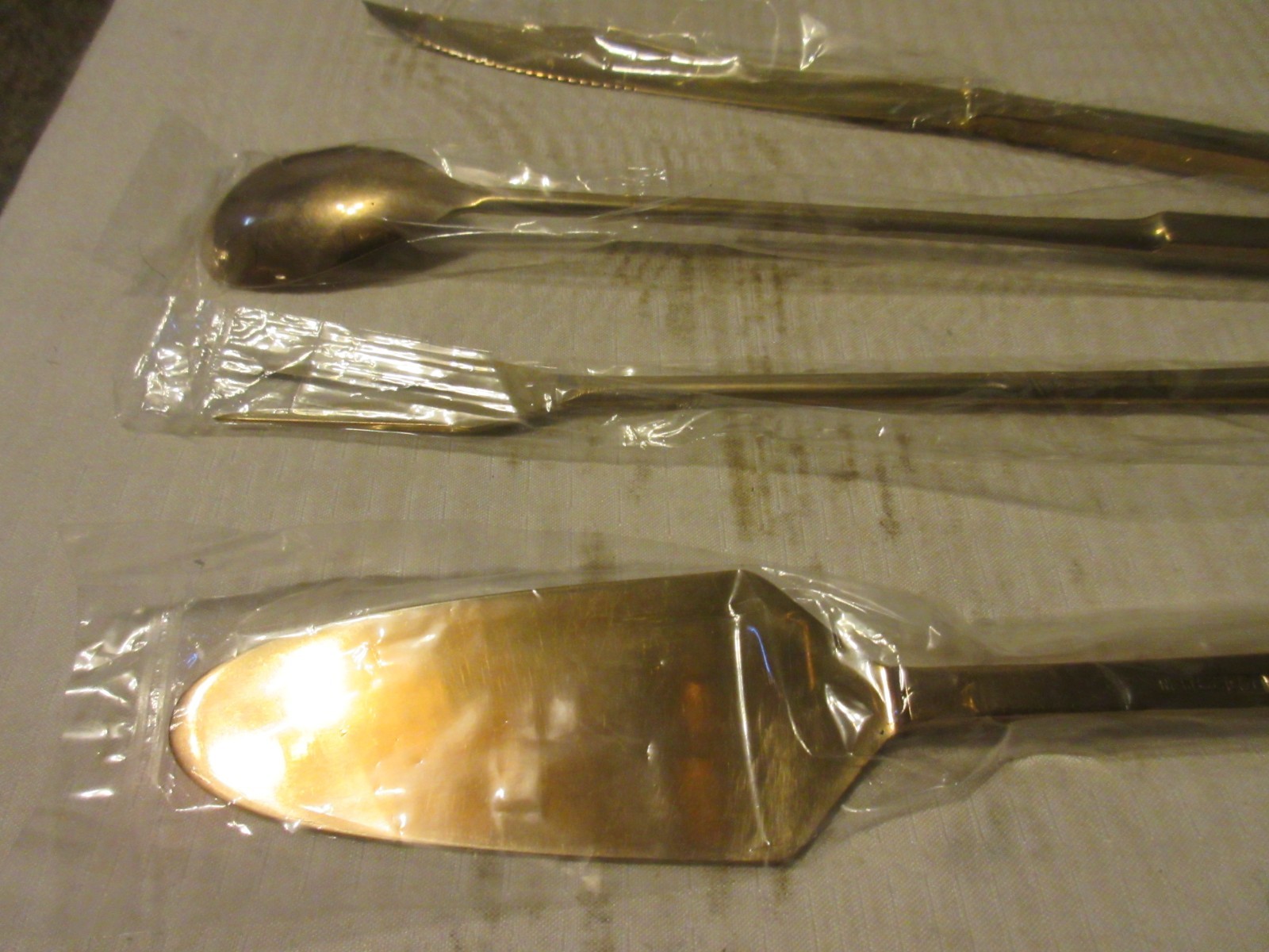 Vintage Cocktail Tool Kit Bar Set Teak Case Bronzeware 9 pc Thailand Nice