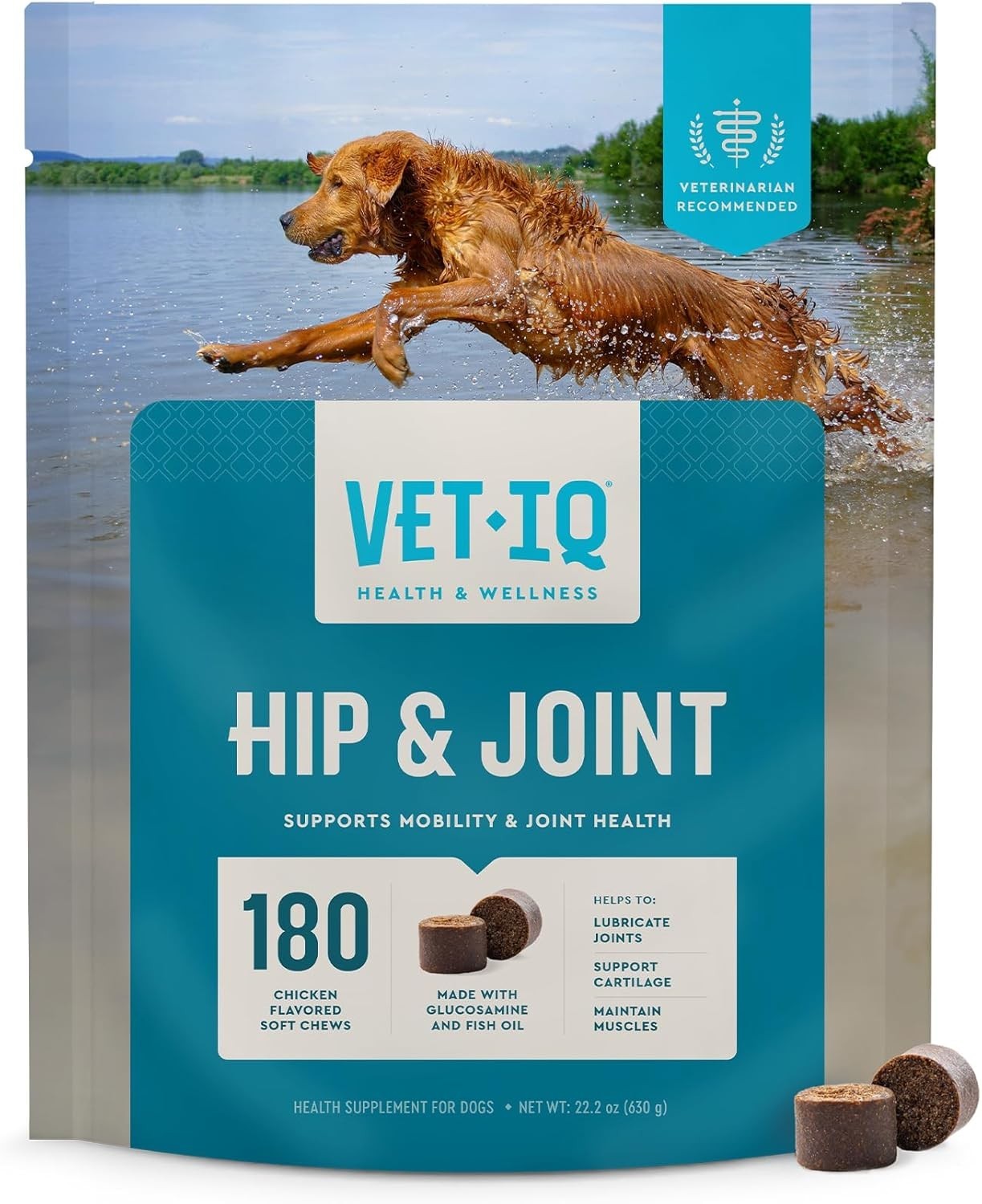 VETIQ Glucosamine MSM Hip & Joint Soft Dog Chews Chicken Flavored (180 ct.)