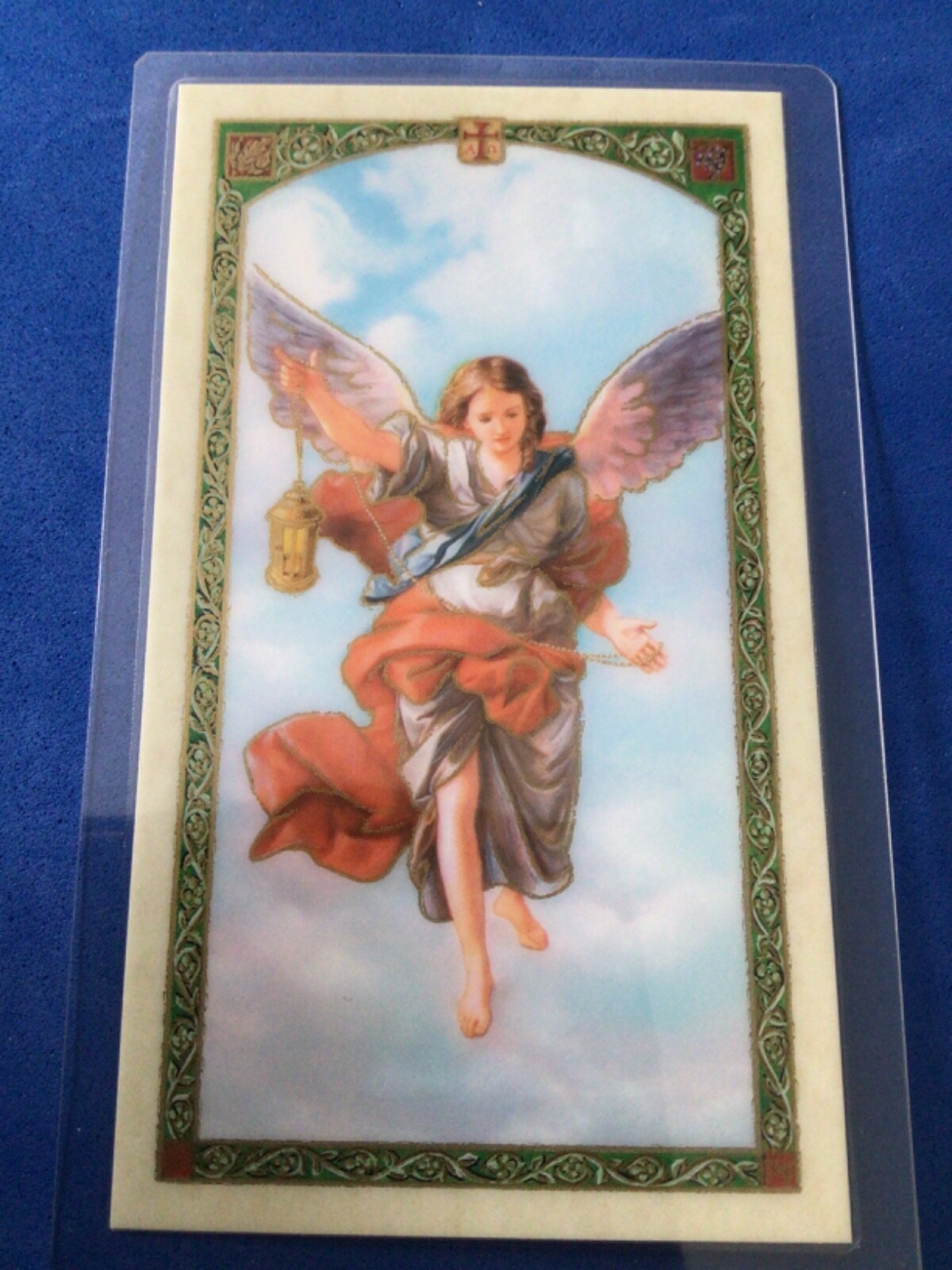 7 Archangels laminated HOLY CARDS Saint Michael Raphael Gabriel Uriel Barachiel