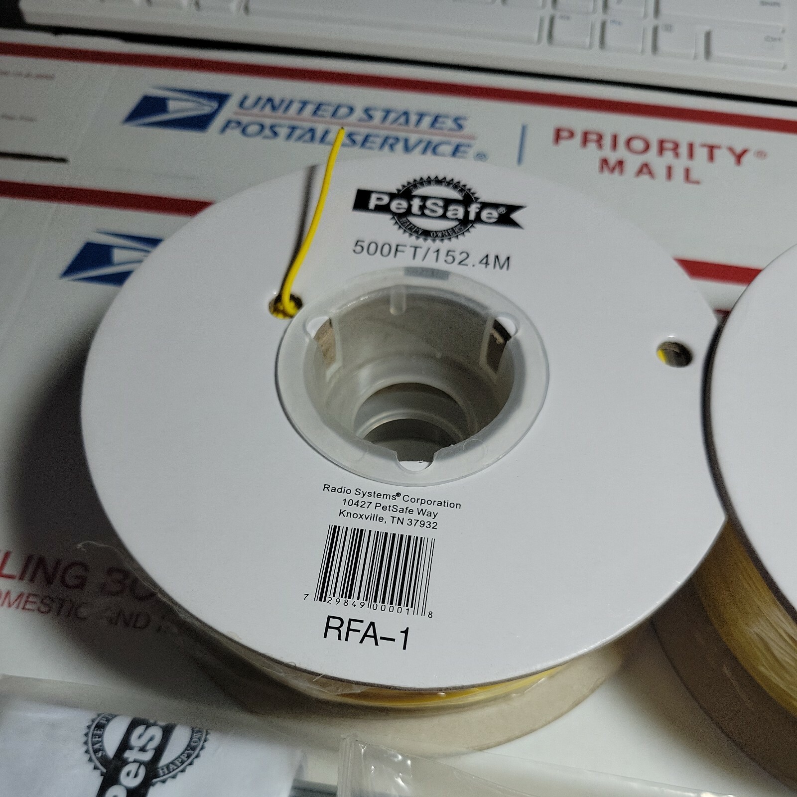 2x PetSafe In-Ground Wire SportDog Fence RFA-1 500' Spool 50 Steel Flags Spikes