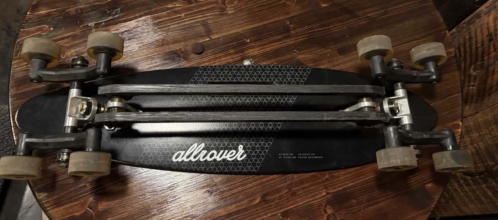 Allrover Stair Rover Skateboard 8-Wheel Stair Climbing Longboard All Rover