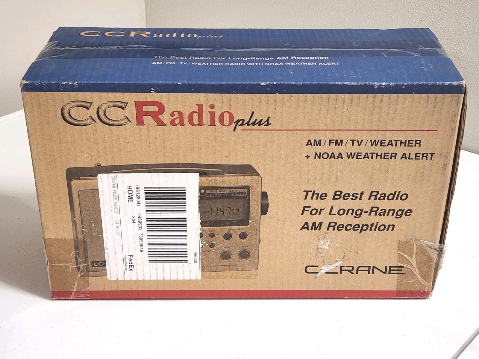 C.Crane CC Radio Plus Am/Fm/Tv Weather + NOAA Alert Radio (NOS)