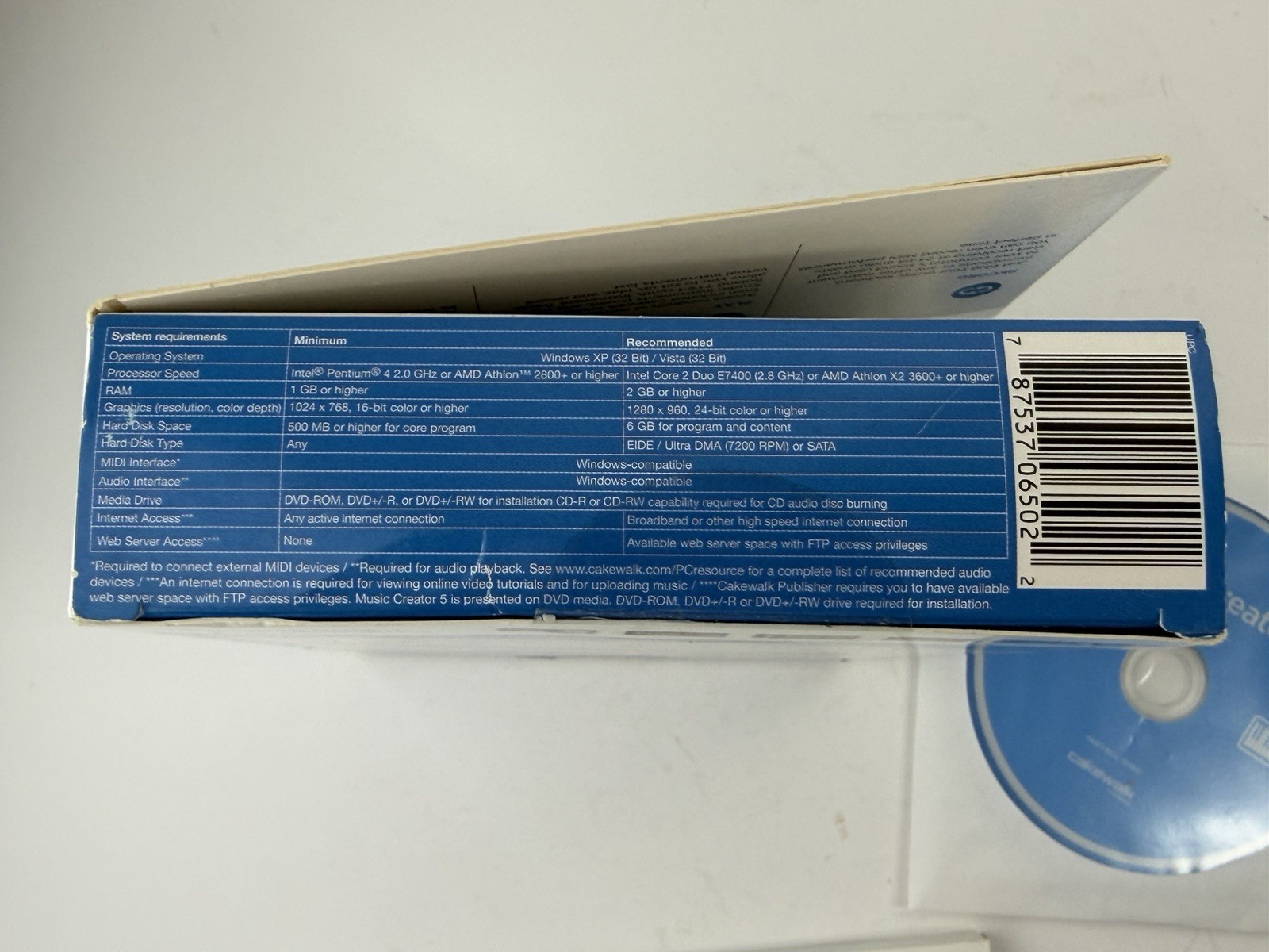 Music Creator 5 / Cakewalk By Roland PC Home Recording Software