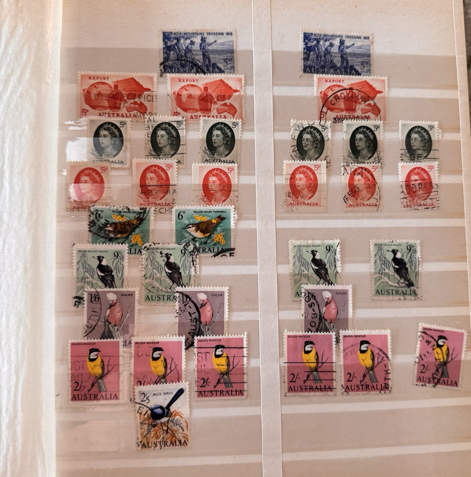 Australia Stamp Album. 1940’s - 70. SG, well populated. Roos, Royalty, Sport…