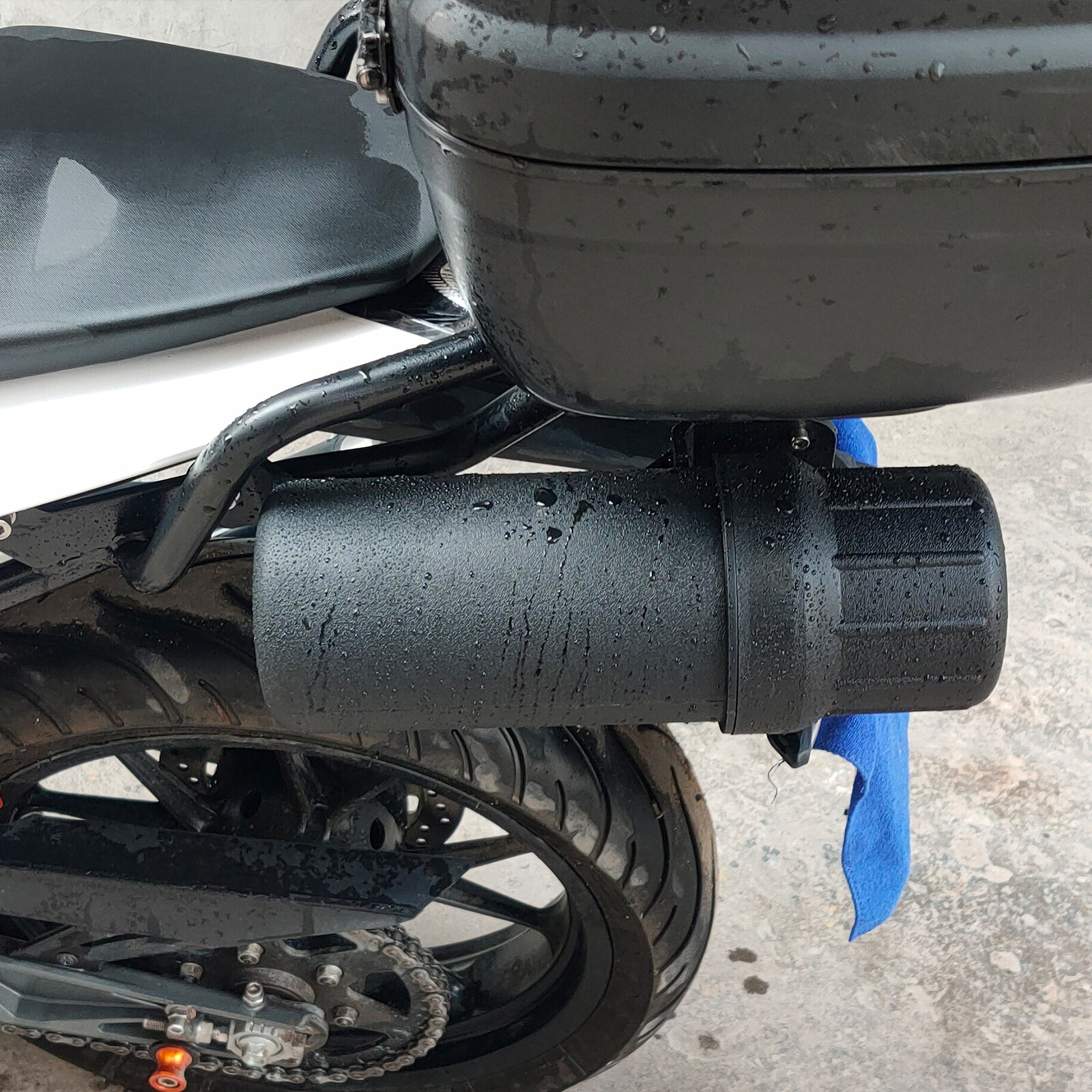 Motorcycle Tool Tube Tool Box Document Repair Tool Storage Tube Waterproof Black