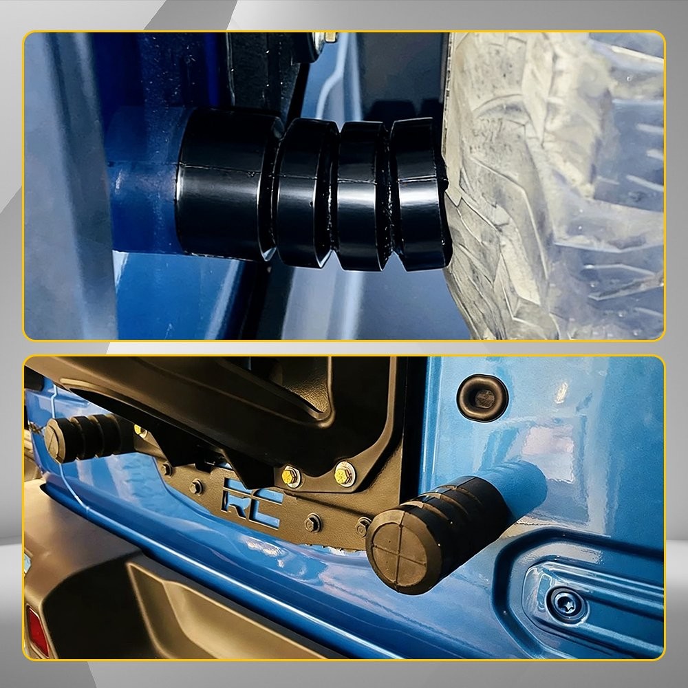 2X Tailgate Bump Stop For Jeep Wrangler JK 2018-23 Spare Tire Carrier Bump Stop