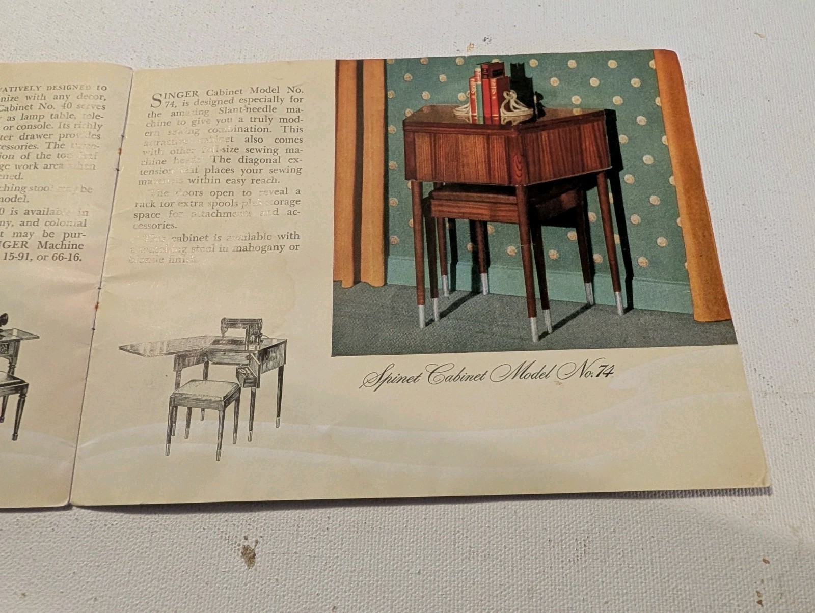 Vintage Singer Electric Sewing Machines Models Catalog Brochure Featherweight