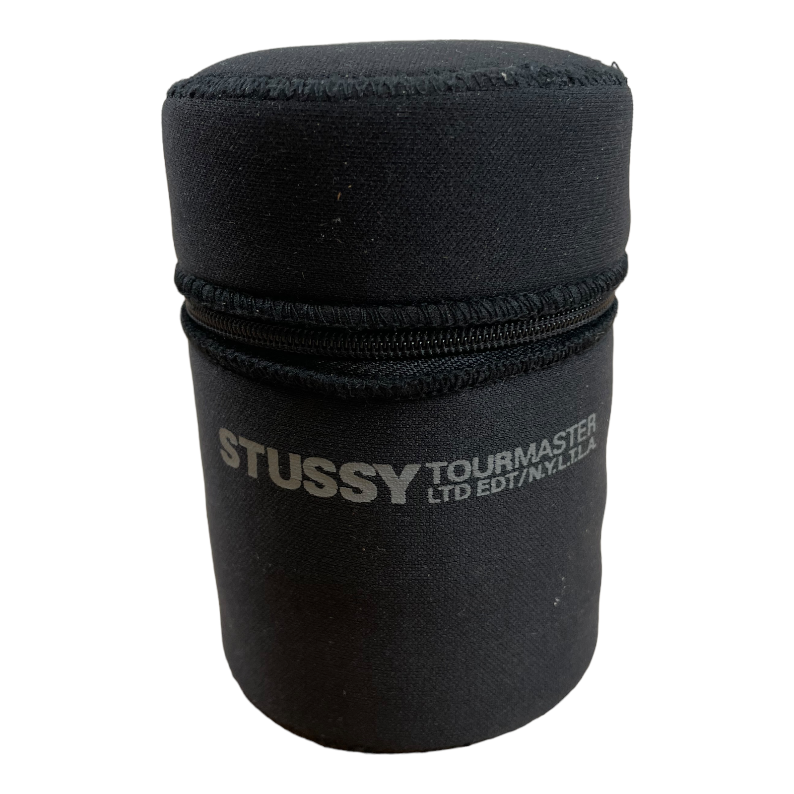 STUSSY TOURMASTER Silver Wrist Watch Rubber Black Band