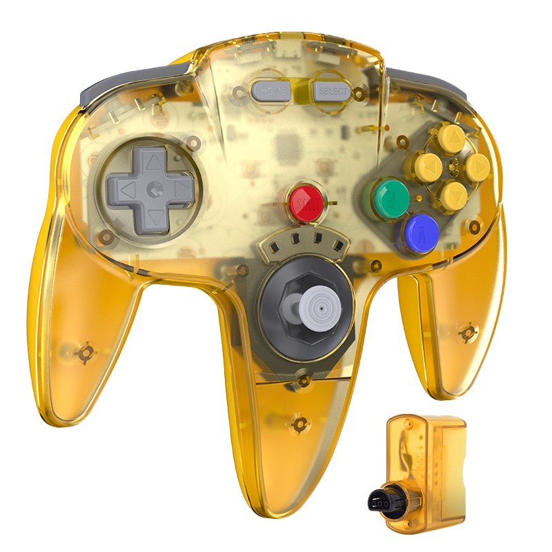 2.4GHZ Wireless N64 Controller Remote GamePad w/Rumble Pak for Nintendo N64