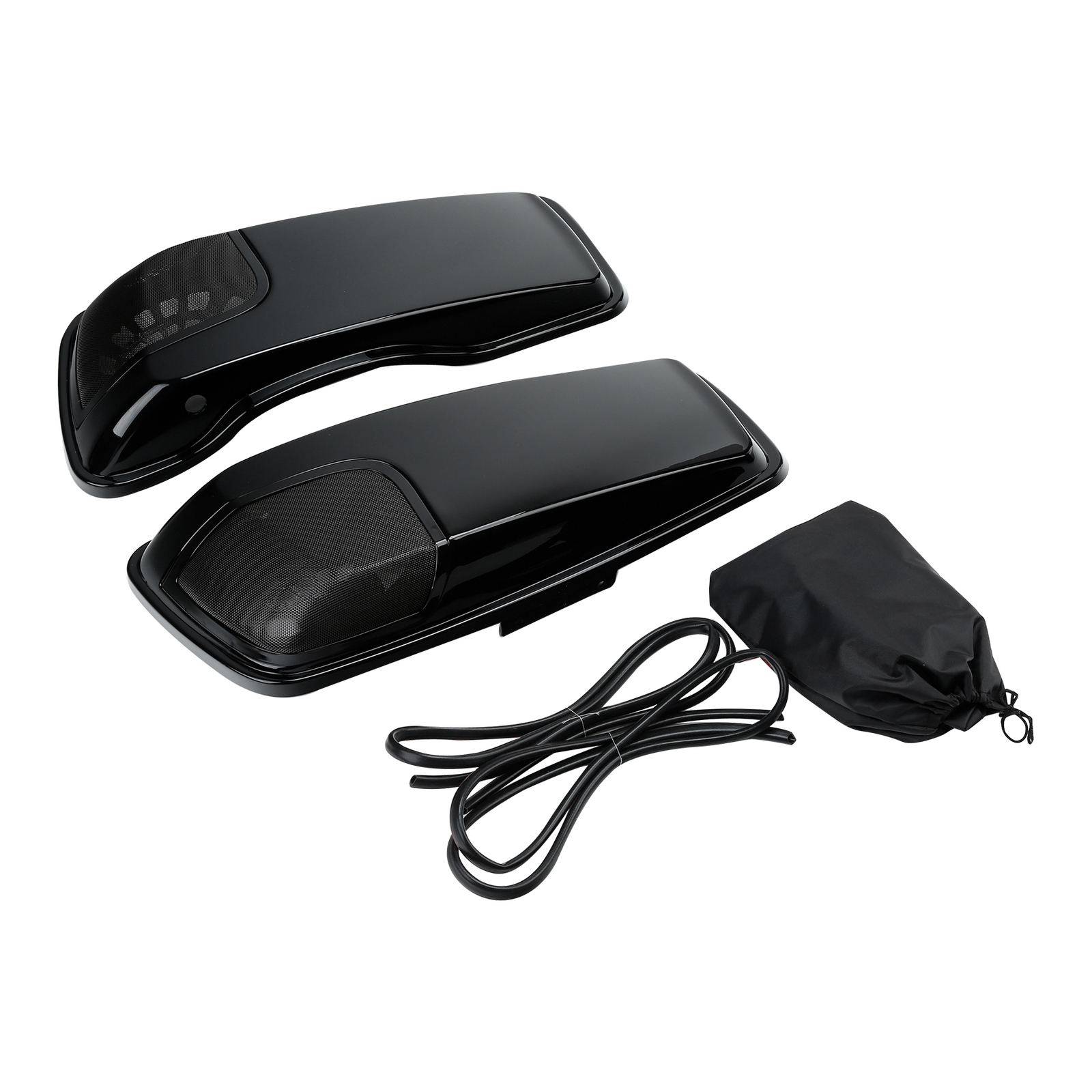 Saddlebag Lids Speaker Cutouts Fit For Harley Touring Road King Glide 2014-2024