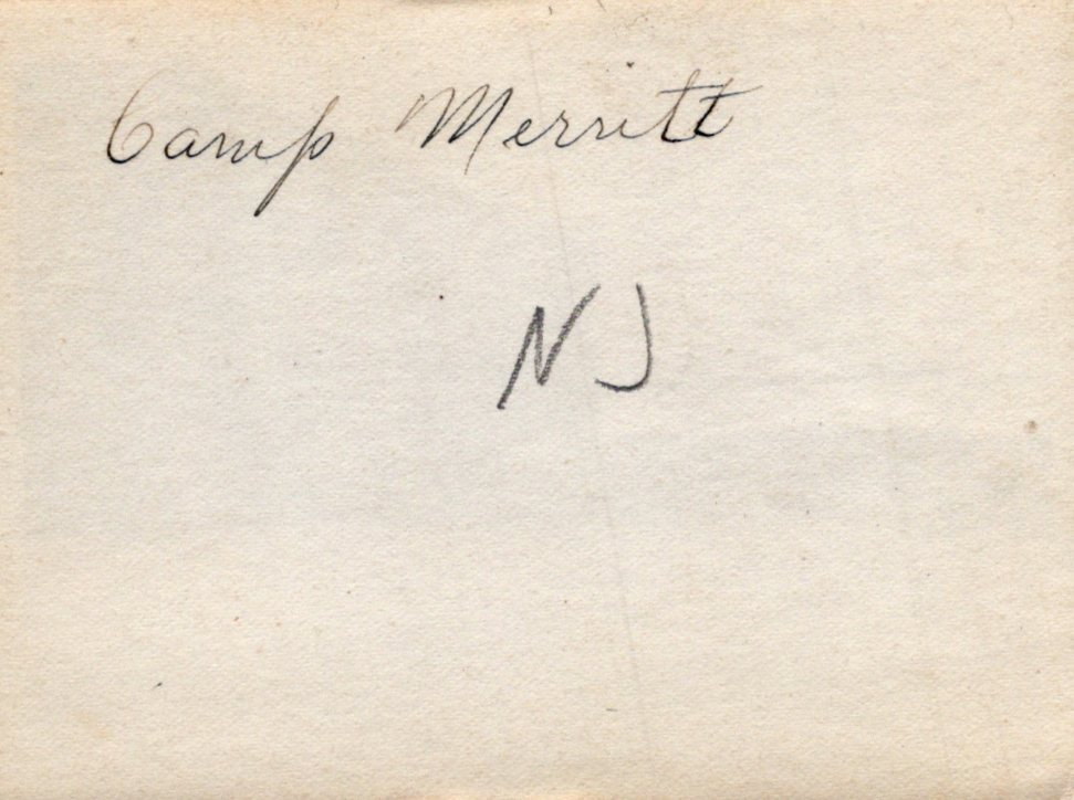 WW1 4th Div 39th Inf AEF 1918 Camp Merritt New Jersey Soldiers Original Photo