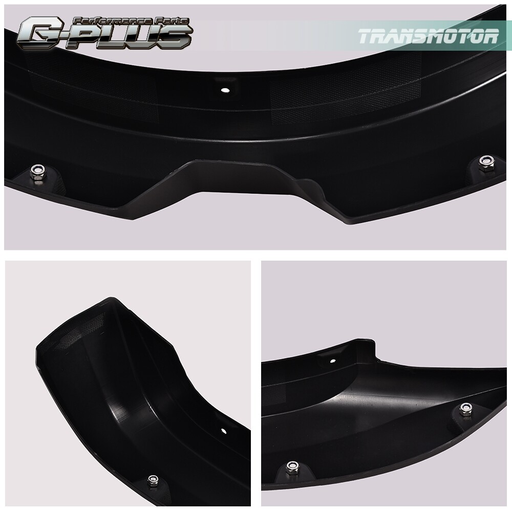 Fender Flares Front&Rear Fit For 2004-2015 Nissan Titan Pocket Style Black 4Pcs