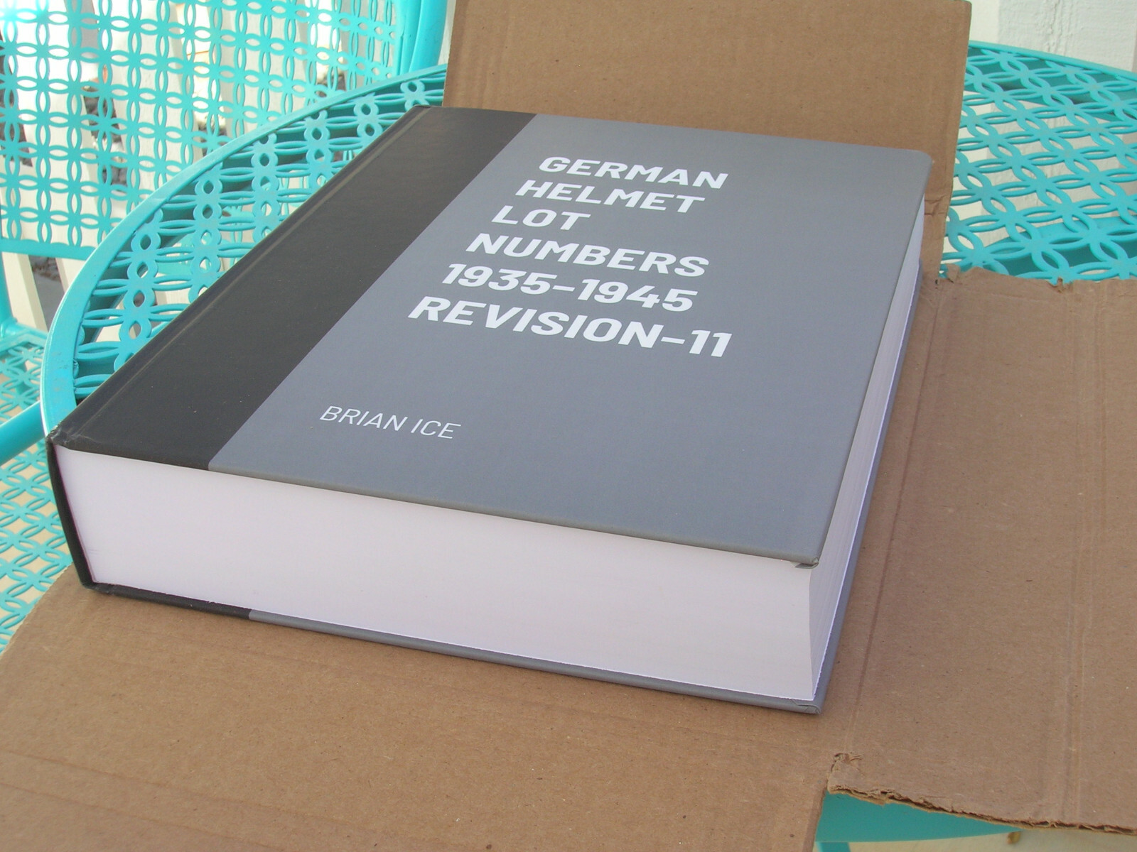 GERMAN HELMET LOT NUMBERS 1935-1945 REVISION - 11 HARD BACK BOOK