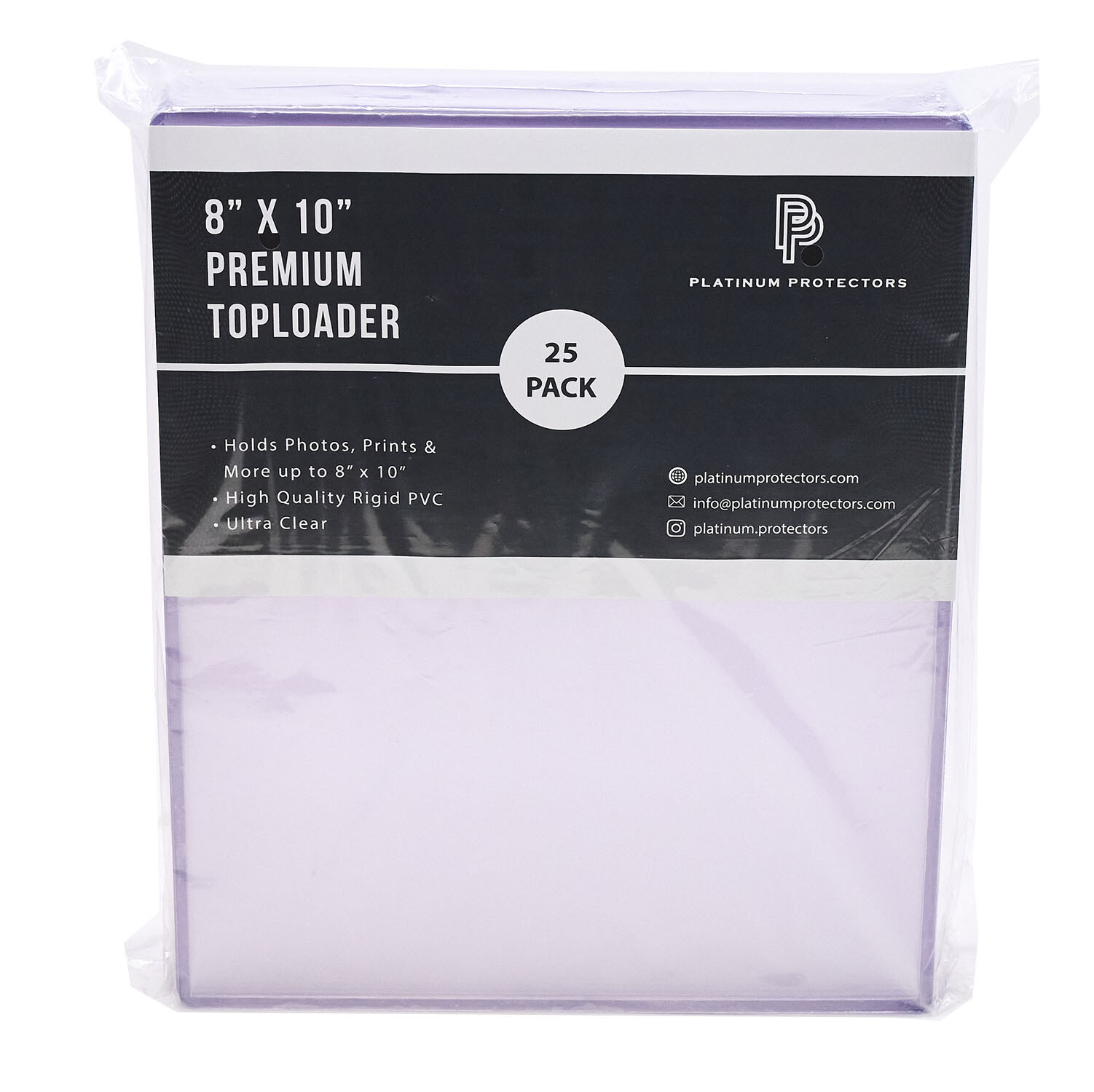 Platinum Protectors 8x10 Toploaders Premium Photo Plastic Rigid Holders Sleeves