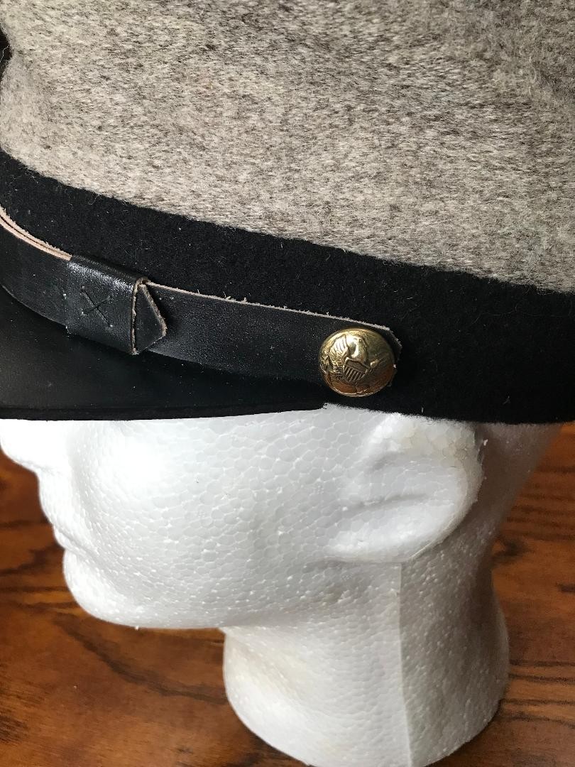 Reproduction Civil War C.S. Kepi, 6 7/8ths, Campaigner Quality
