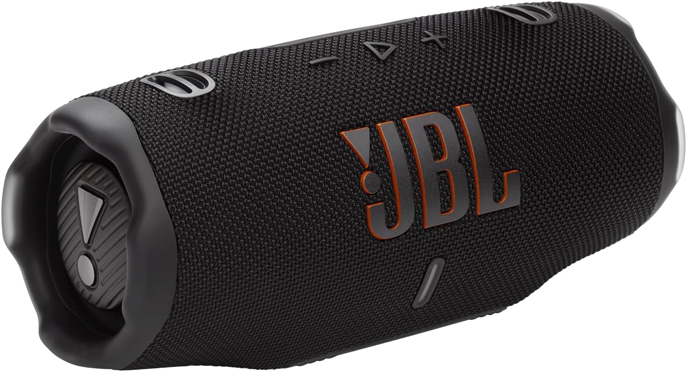 JBL Charge 6 Portable Waterproof Speaker w/Powerbank,Black-Certified Refurbished