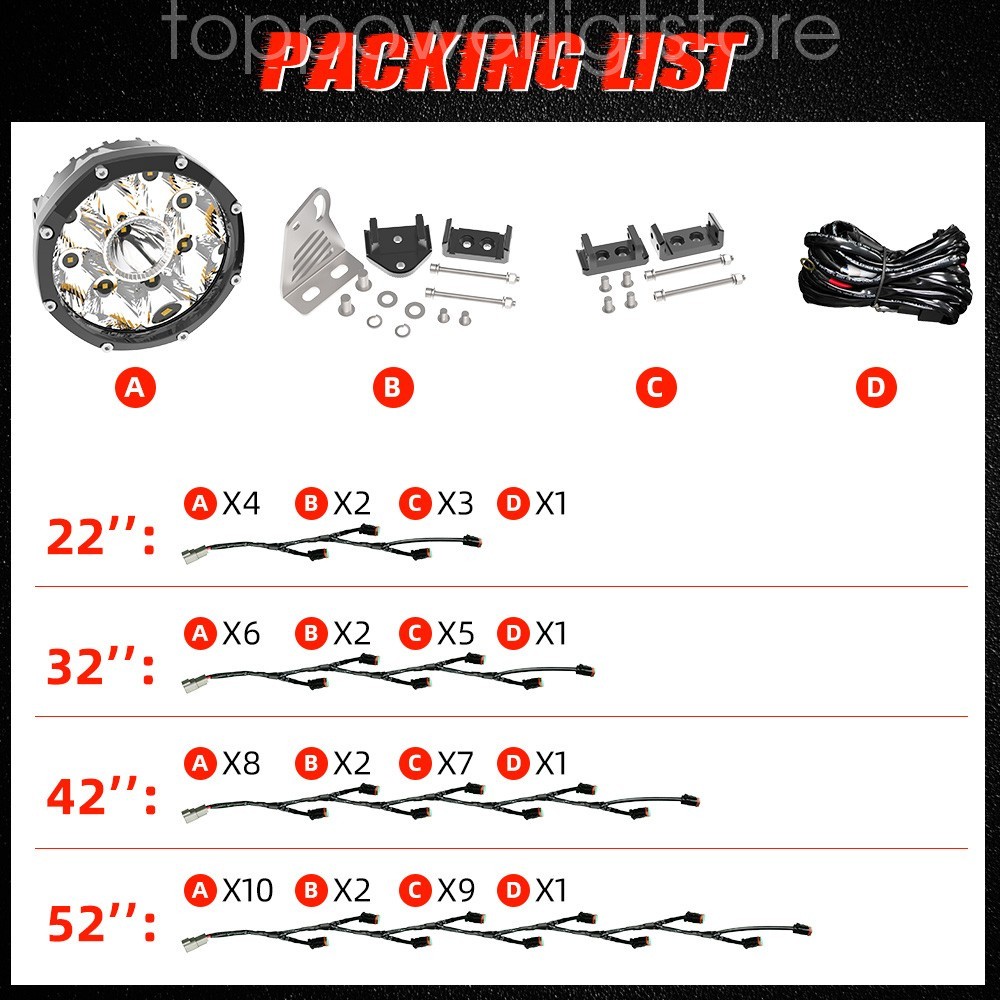 Colight Designs™ Linkable +Black Cover Roof LED Light Bar for Can-Am Maverick X3