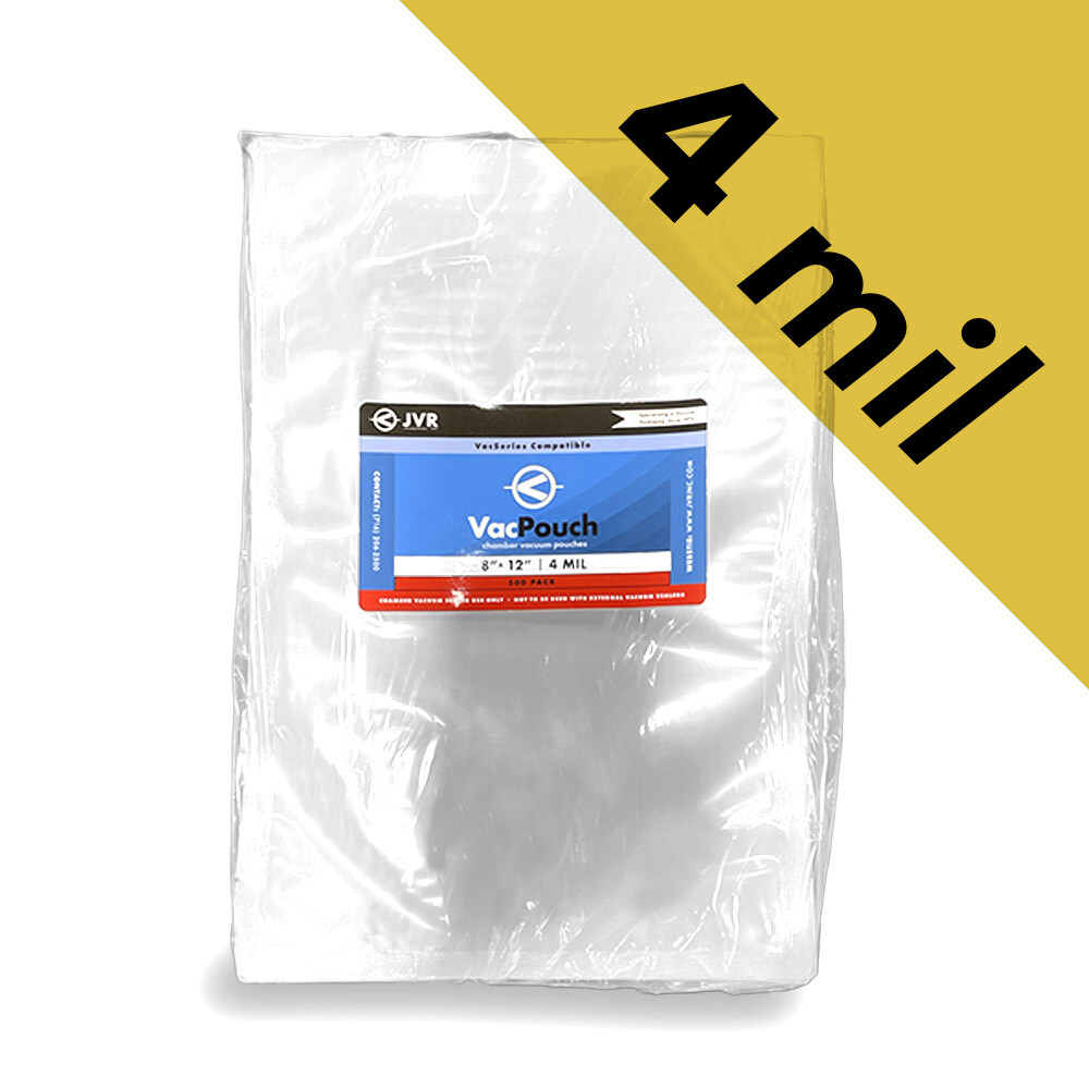 VacPouch Premium Chamber Vacuum Pouches, Heavy Duty 4mil, PACK OF 500