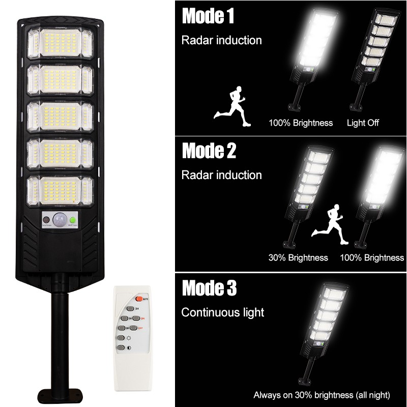 12000LM Solar Street Lights Outdoor with Motion Sensor,Remote Control,Waterproof