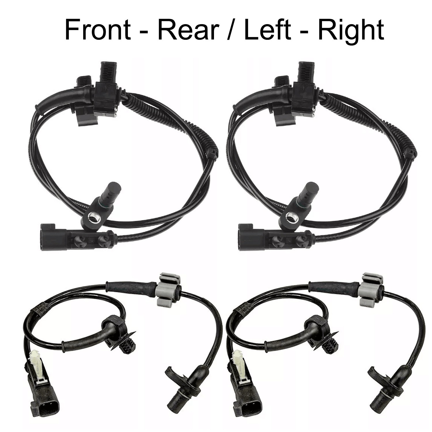 4 Pcs ABS Wheel Speed Sensor Front Rear For Silverado 1500 Sierra 1500 2014-2019