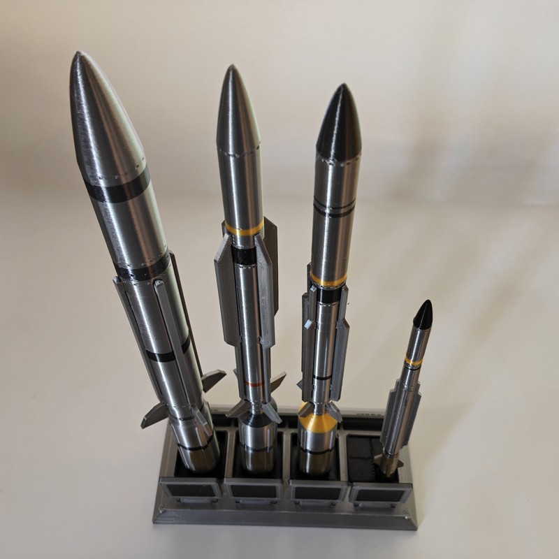 1:24 USN Full Set Standard Missile Military Model ESSM SM-2 SM-3 SM-6 3D Printed