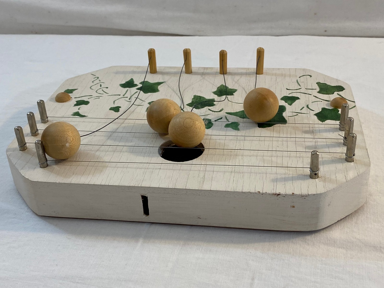 UNBRANDED DOOR HARP CHIME GREEN LEAF FOLIAGE