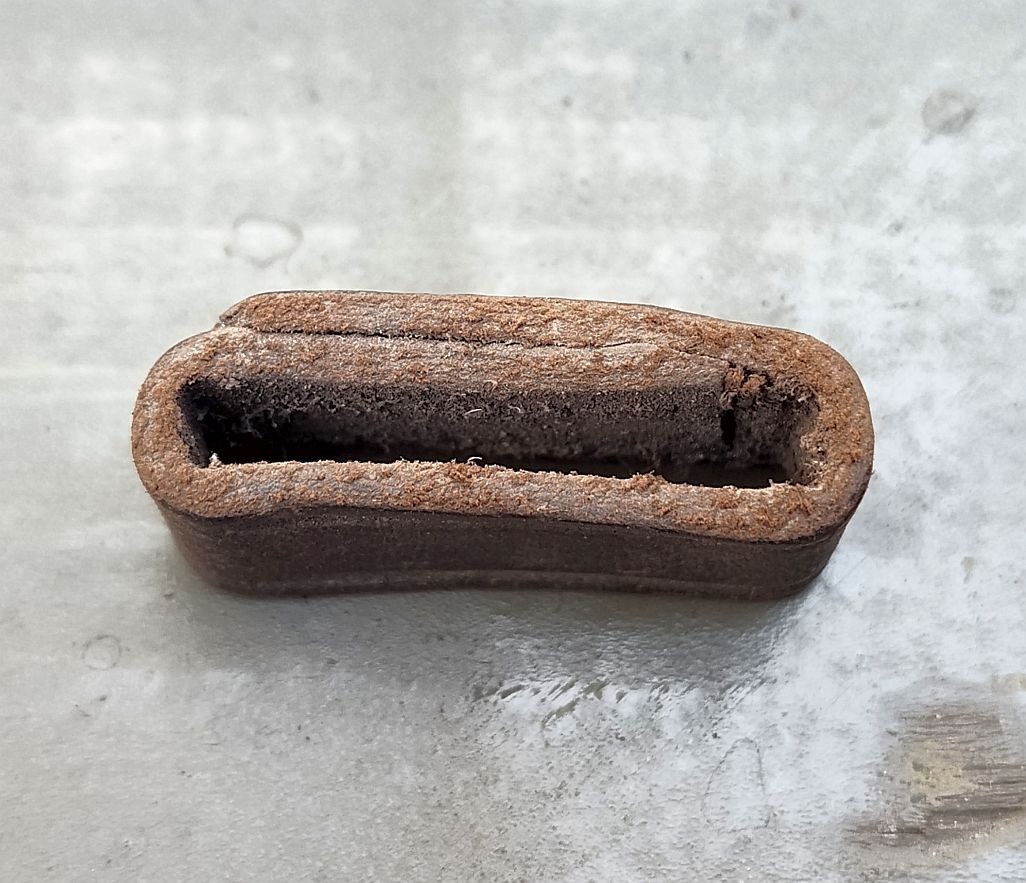 Scarce Original Civil War/Indian Wars Leather Strap Keepers/Slides, Set of Two