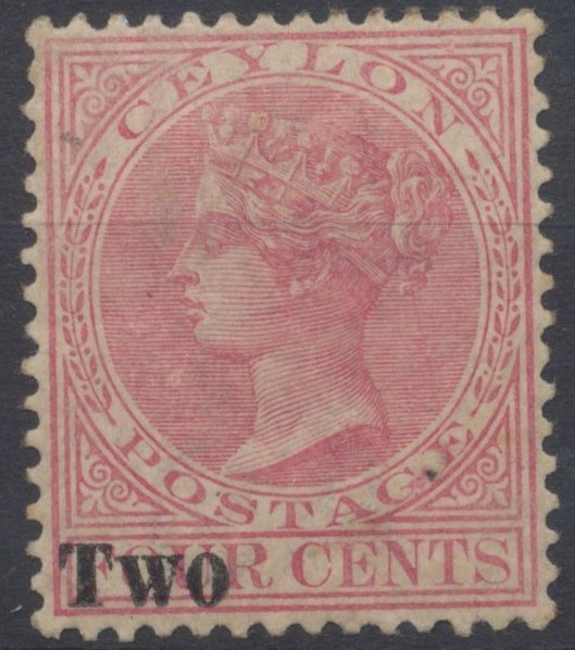 Ceylon Stamps 1888 [Two] surch incl surch of 3 x [Two] SG204; 204bv; ;205