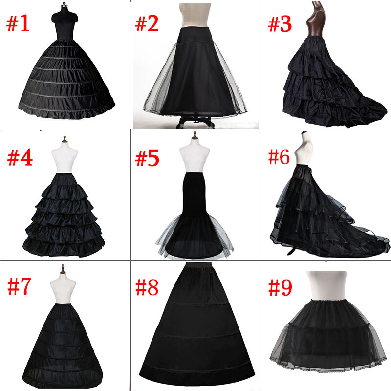 Women White Bridal Petticoat Hoop Skirt Crinoline Slip Wedding Gown Underskirt