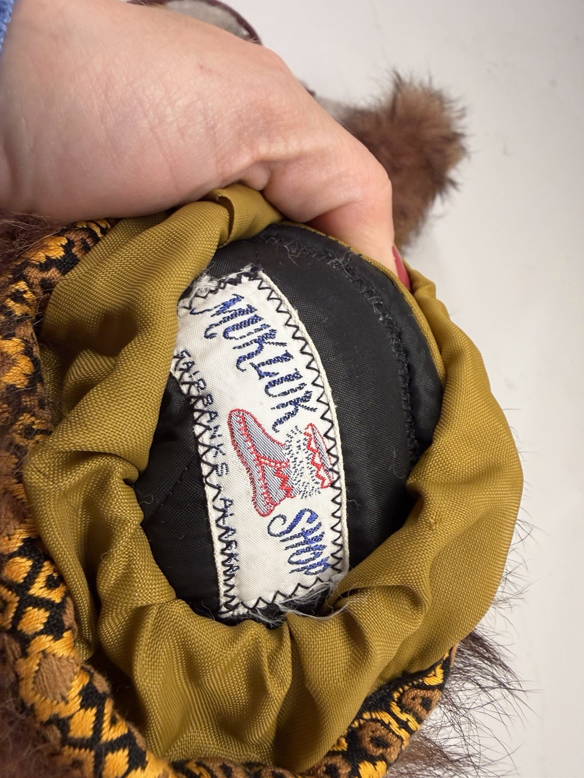 Vintage Alaska Inuit Child Fur Mukluk Boots Handmade Suede Sole Native Arctic