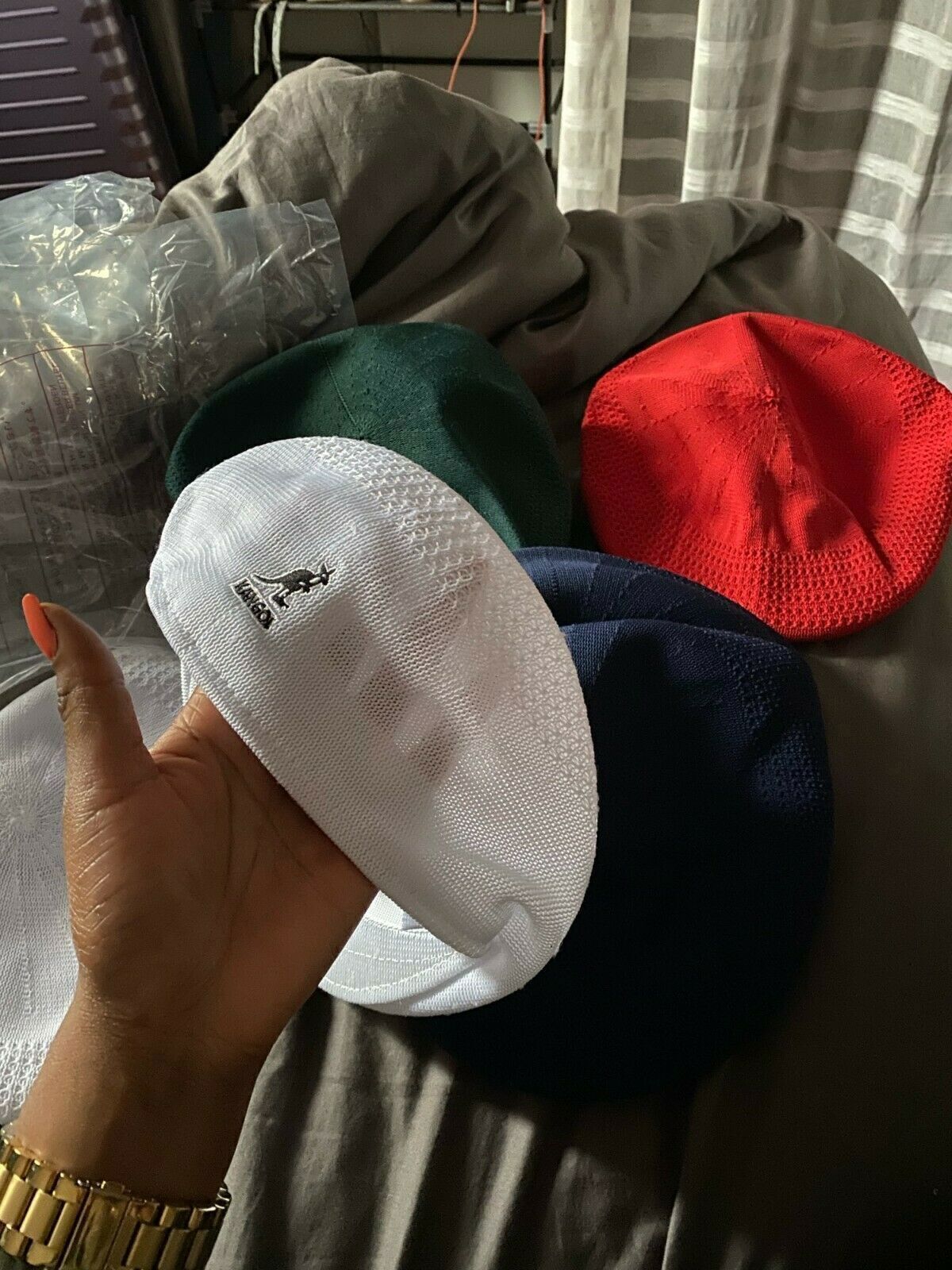 Kangol Breathable Beret Hat Summer Newsboy Woven Flat Caps Casual Men Women USA