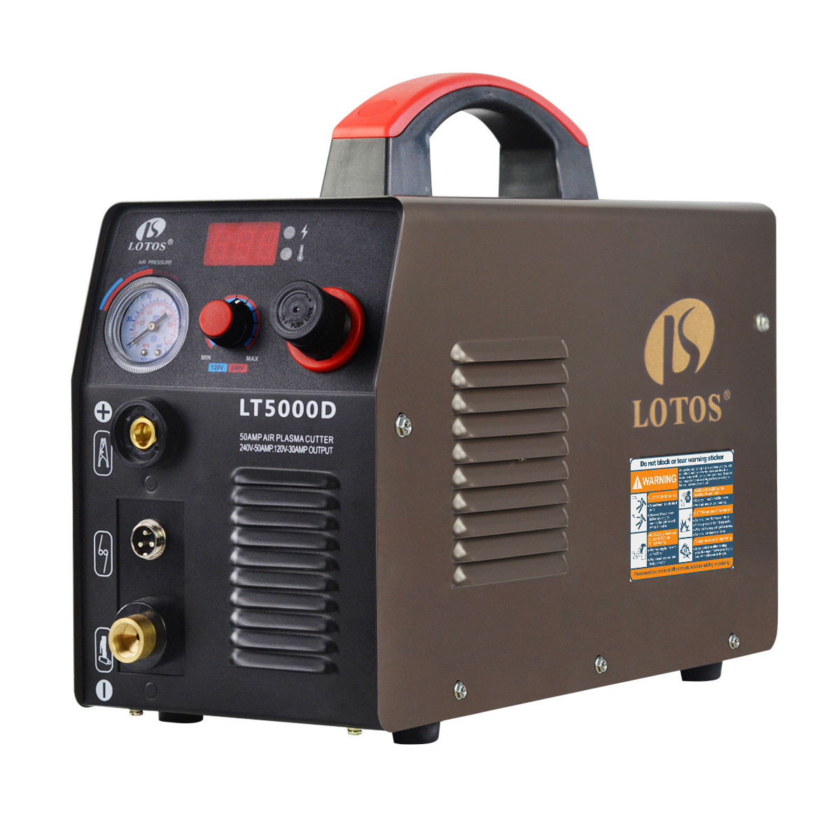 Plasma Cutter 50 Amp Dual Voltage Compact Metal Cutter Lotos LT5000D Clean Cut