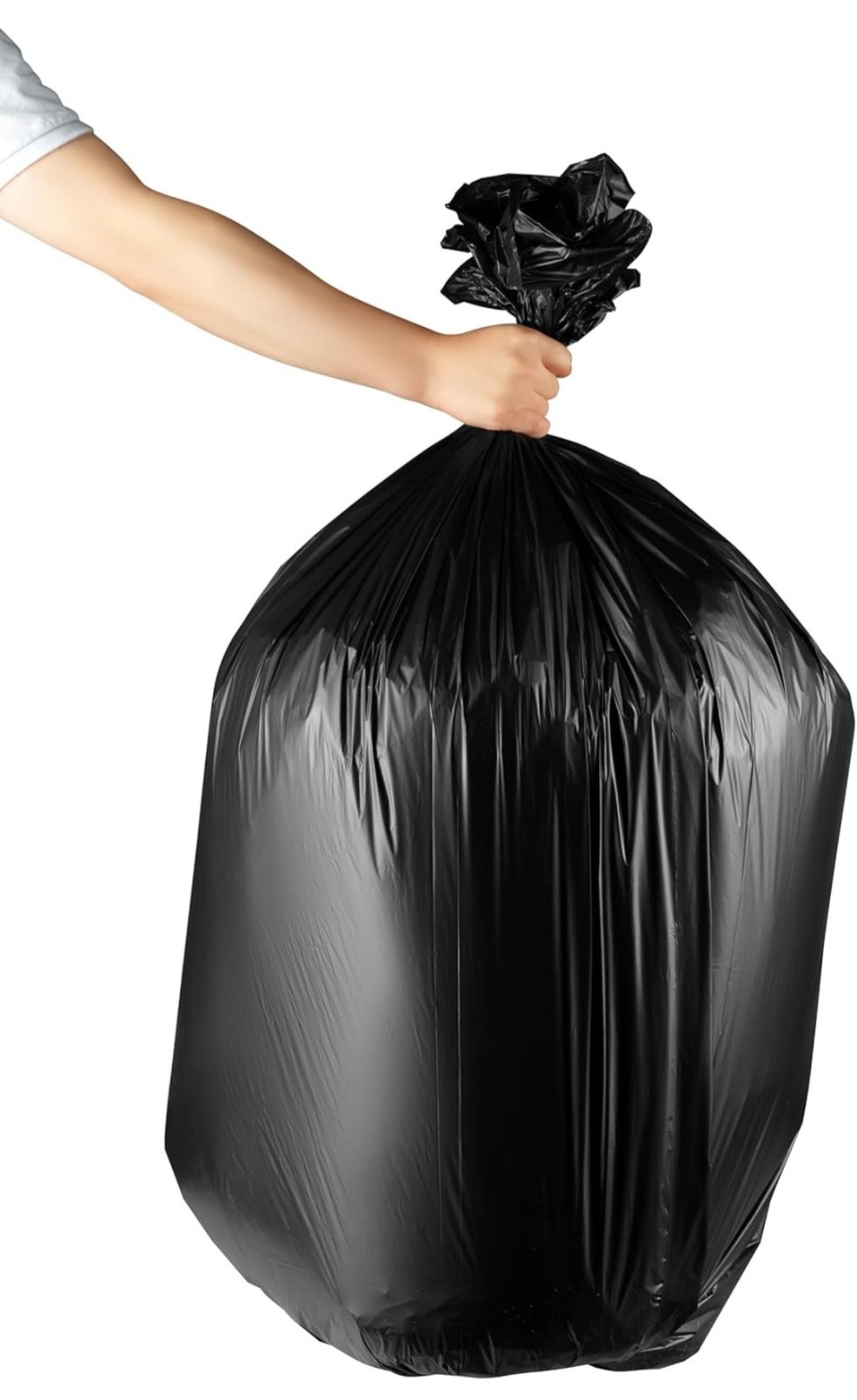 55-60 Gallon Trash Bags Heavy Duty - Bulk 150 Pack Large Garbage Bags