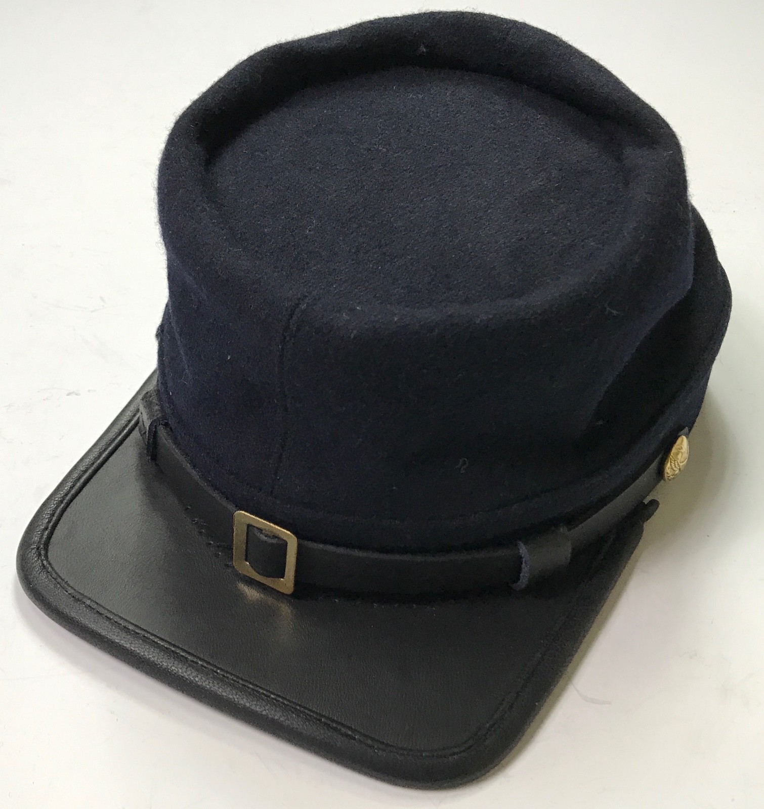 CIVIL WAR US UNION INFANTRY NAVY BLUE WOOL KEPI FORAGE CAP HAT-XLARGE