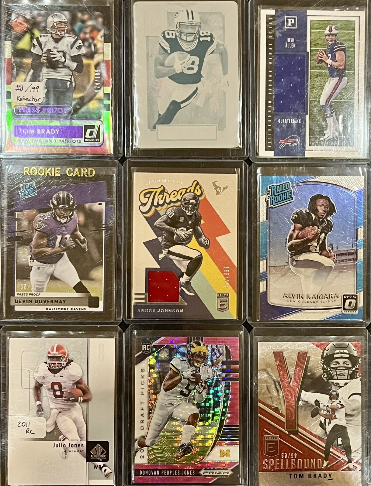 NFL Hot Packs🔥TRUE 1/1 GUARANTEED! 5 Hits/10 RCs/5 Stars! BEST RE-PACK ON EBAY!