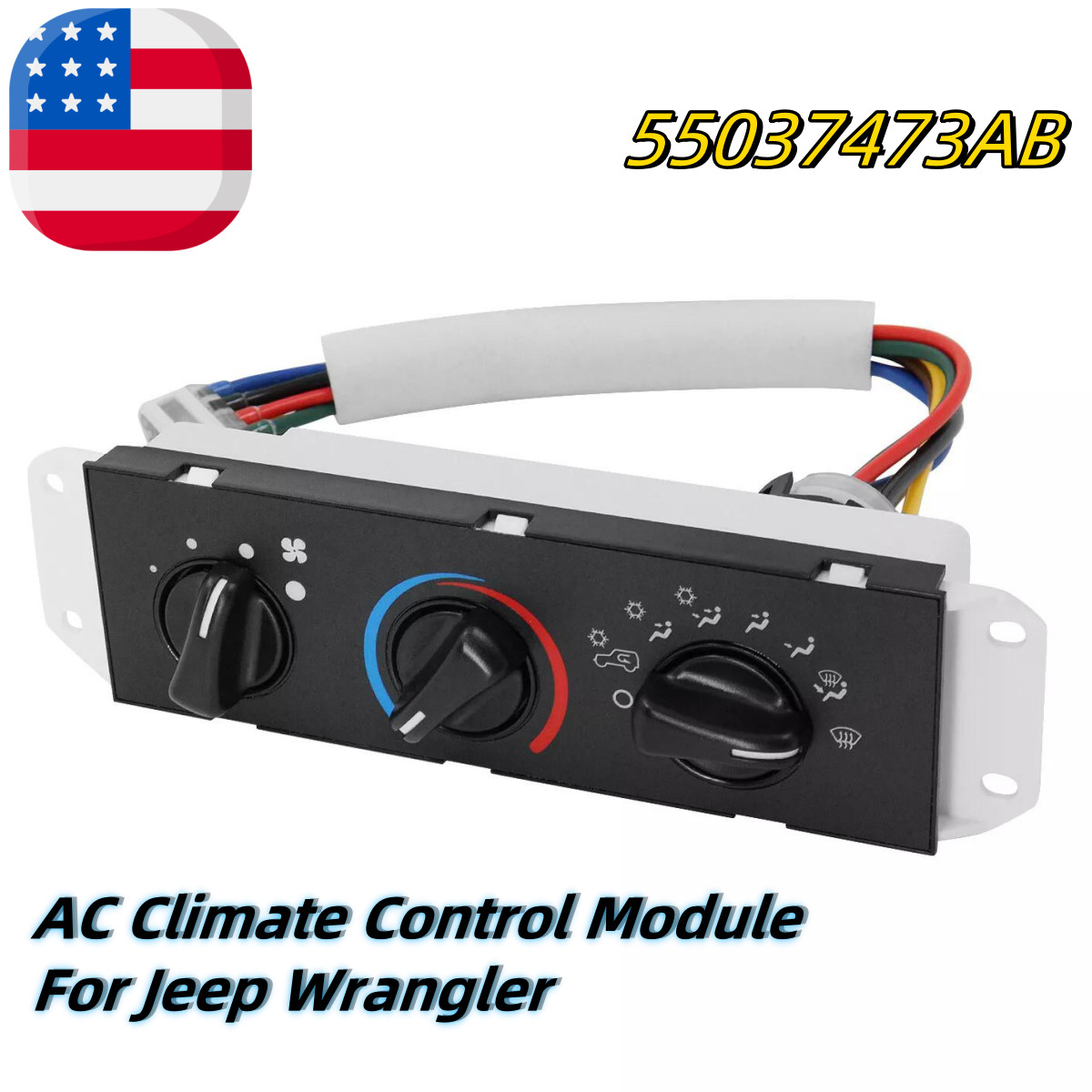A/C Heater Control Climate Control Switch for 1999-2004 Jeep Wrangler TJ SM2107
