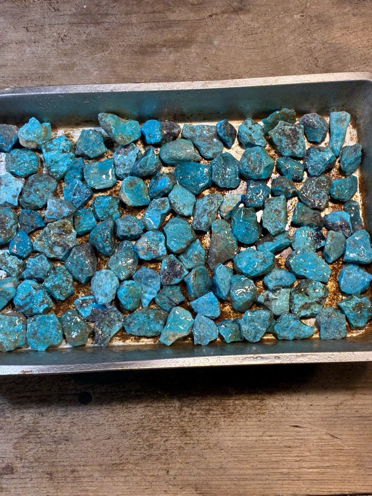 1 Lb. Ithaca Peak, Real Turquoise! Electric blues! High in matrix. ❤️‍🔥3 Left!