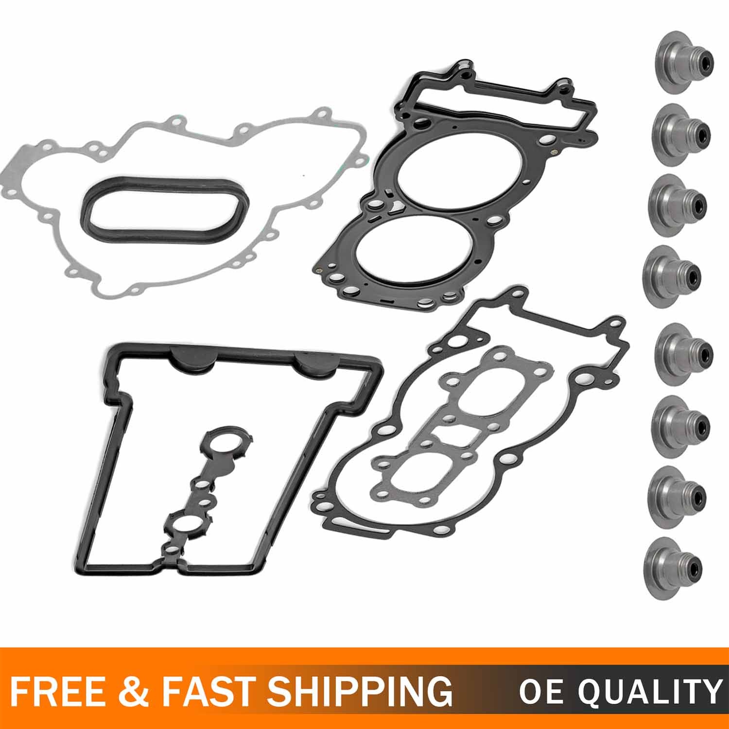 Complete Engine Gasket Rebuild Kit w/ Seal for 2017-21 Polaris RZR Turbo XP 4 S