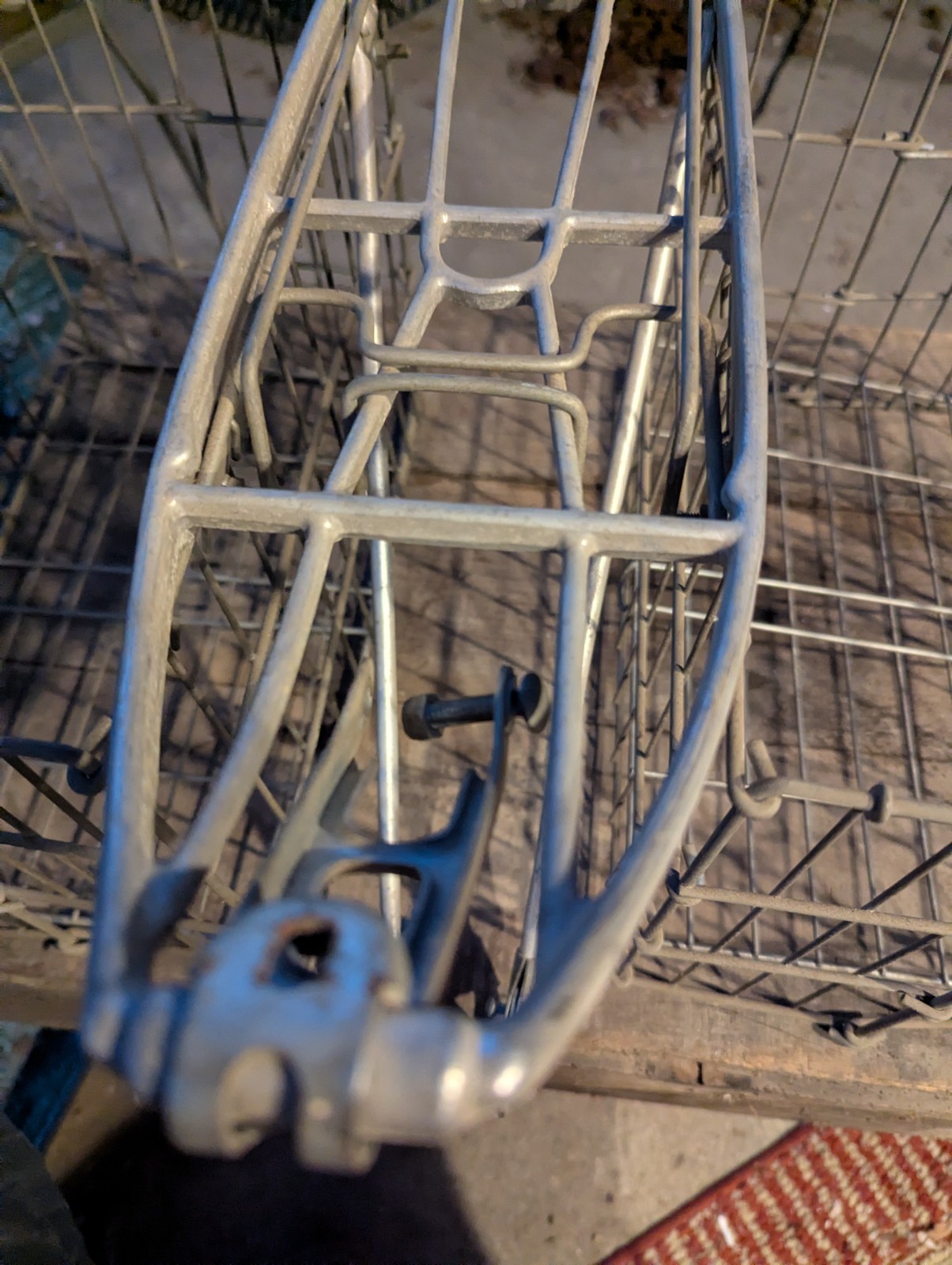 Vintage Schwinn Approved Folding Wire Bicycle Basket/Rack