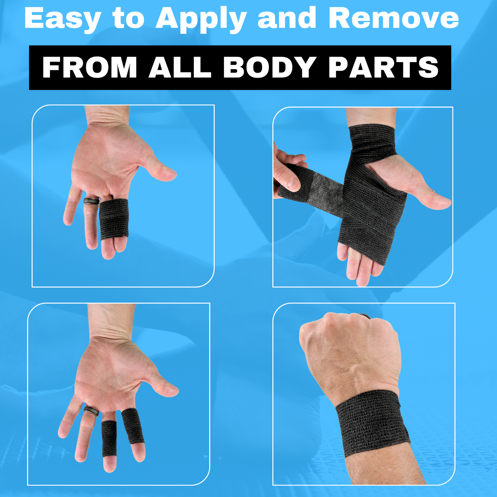 Coban Bandage Wrap 2" x 5 Yard Elastic Self Adhesive Medical Athletic Vet Tape