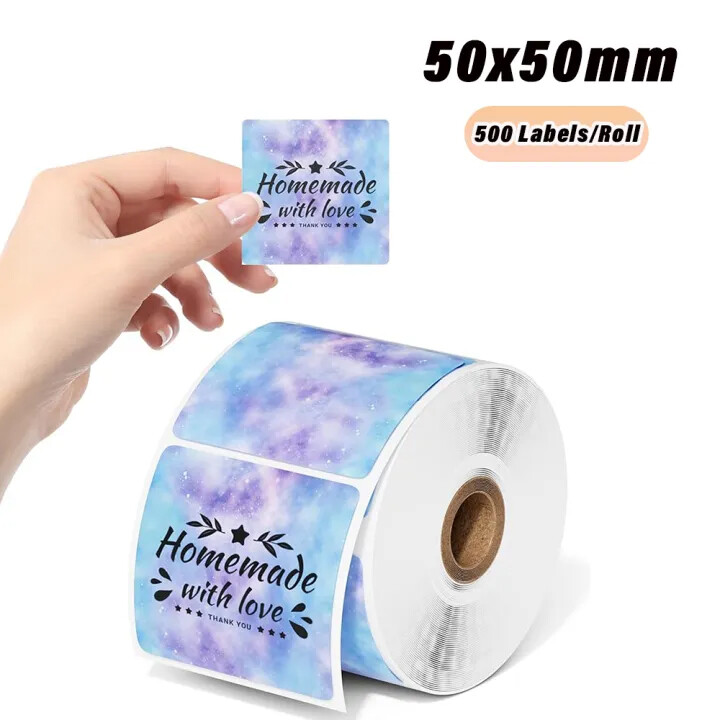 2" Direct Thermal Labels Holographic Self-Adhesive For Logo X-max Card Sticker