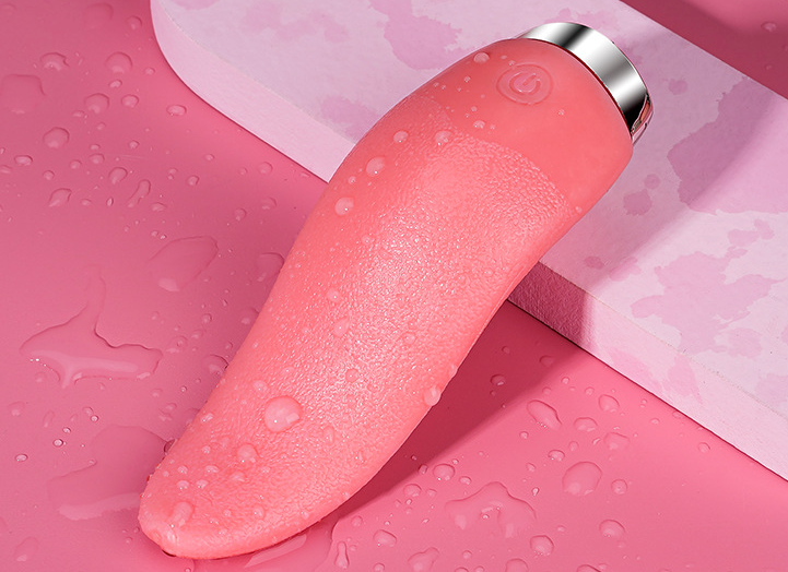 Clit Licking Tongue Vibrator G-Spot Dildo Stimulator Oral Sex Toys for Women