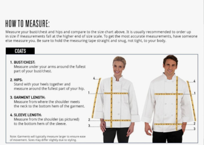 VTEC uncommon threads chefs coat women/men size x-small