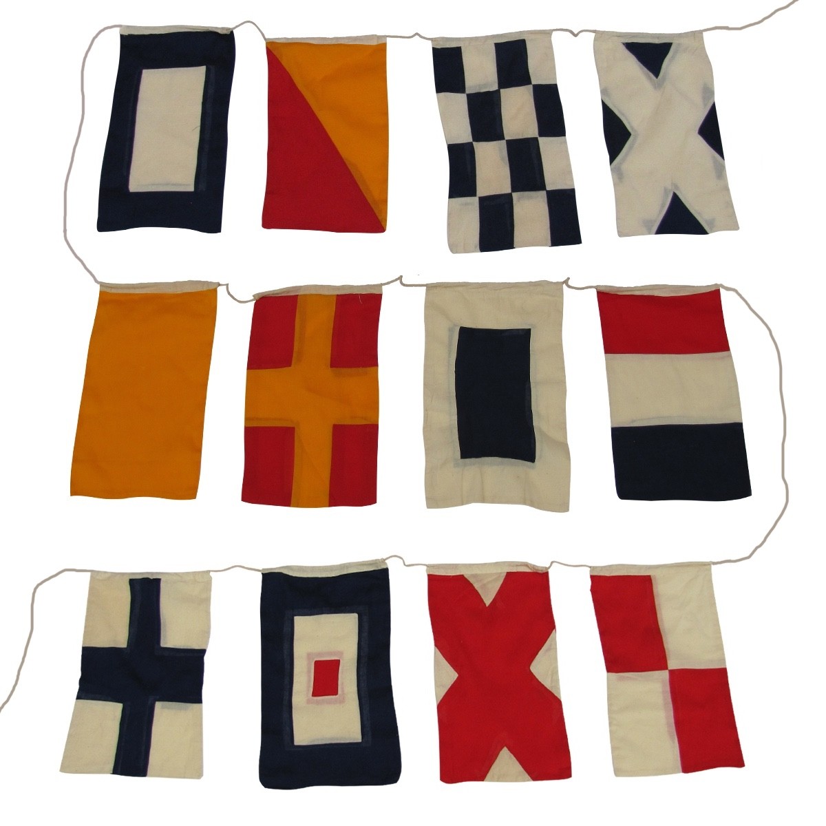 Set of 40 International Maritime Nautical Marine Signal Code Flags Boating Flag