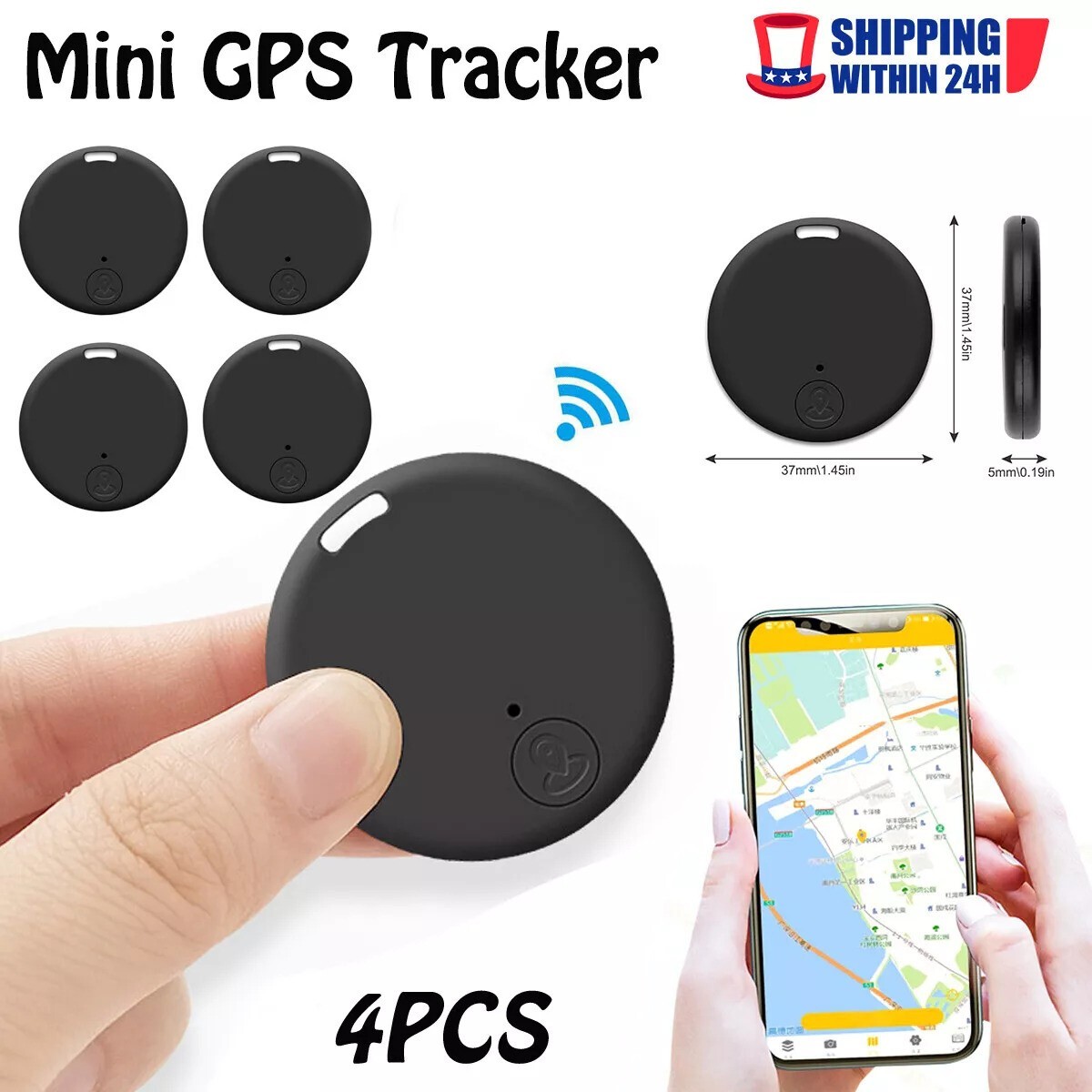 GPS Tracker for Vehicles Car Tracking Device Mini Hidden Support iPhone /Android