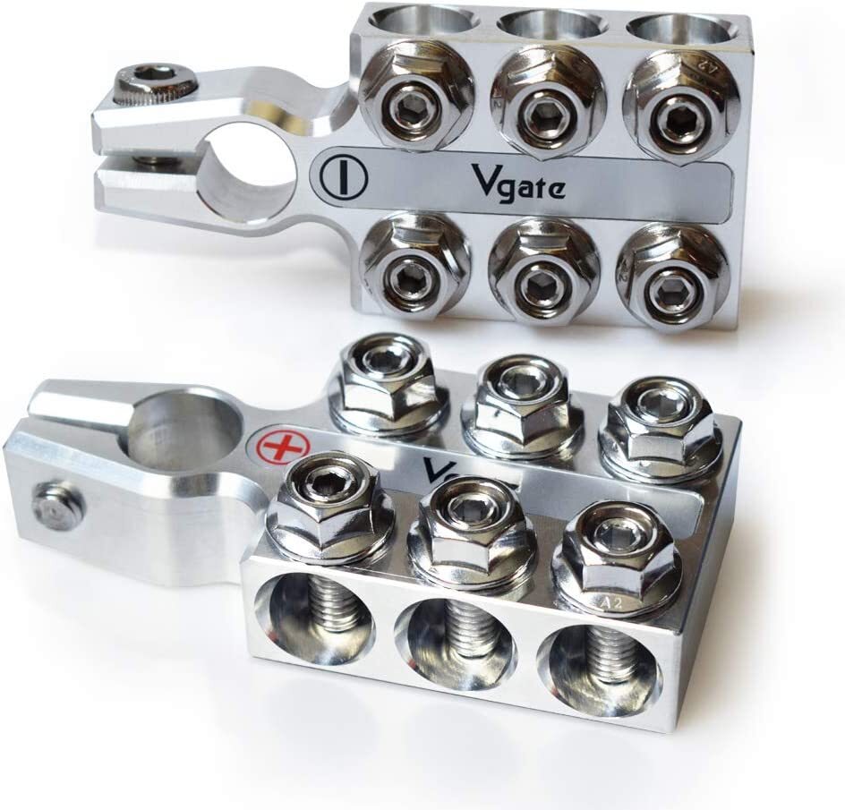 Lead Acid Battery Terminal Clamps 8AWG up to 4/0(XL) AWG Gauge A12 SAE/DIN/EN