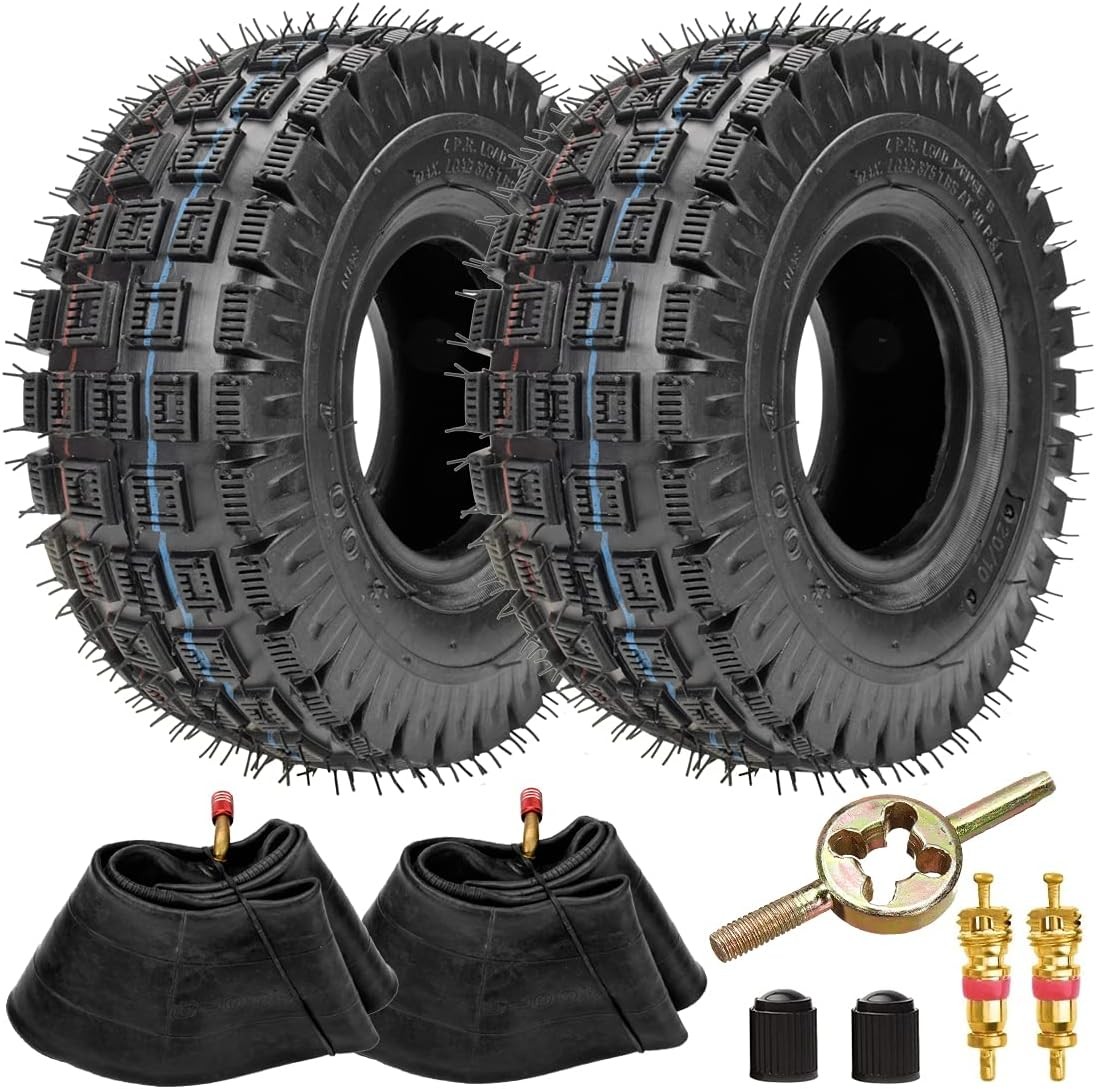 3.00-4 260 x 85 10x3 9x3.50-4 Tires Knobby Tread Tube Kit For E300 E325 Go kart