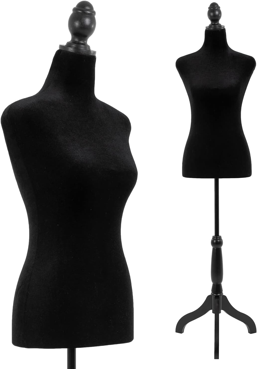 Mannequin Body Dress Form Torso Female Manikin 49.6-63.4 Inch Height Adjustable