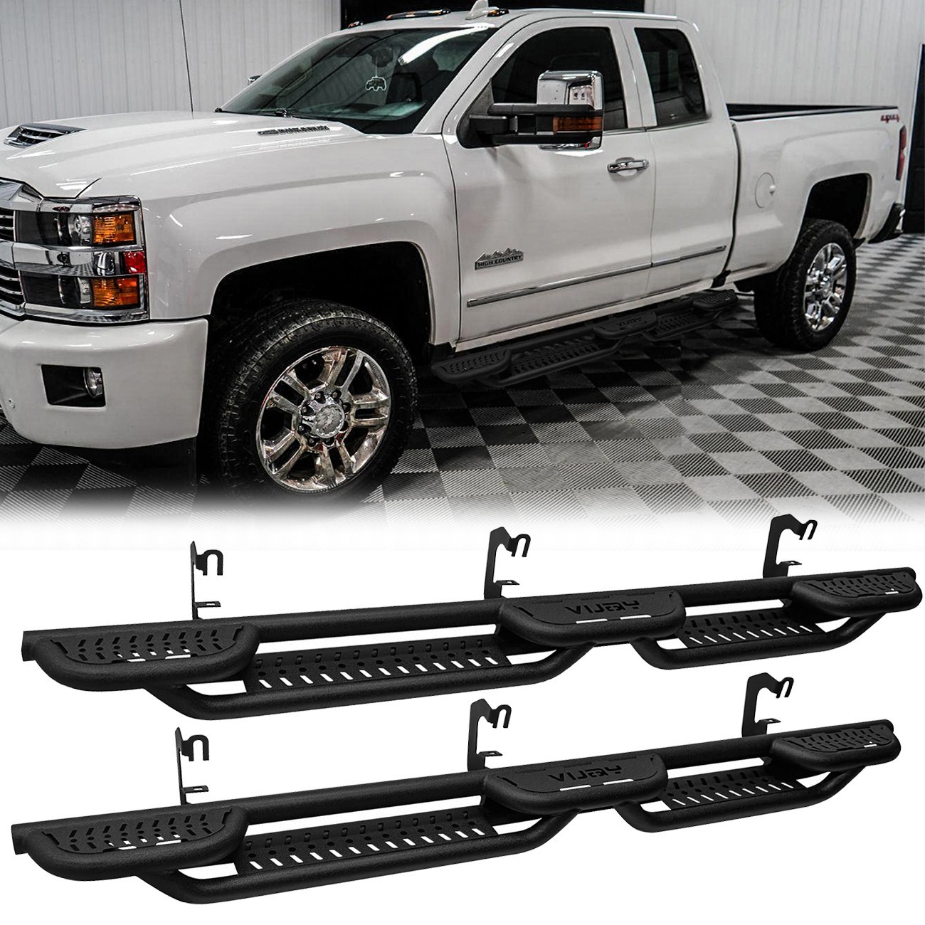 Vijay For 2007-2018 Chevy Silverado 2500hd/3500hd Extended Cab Running Boards
